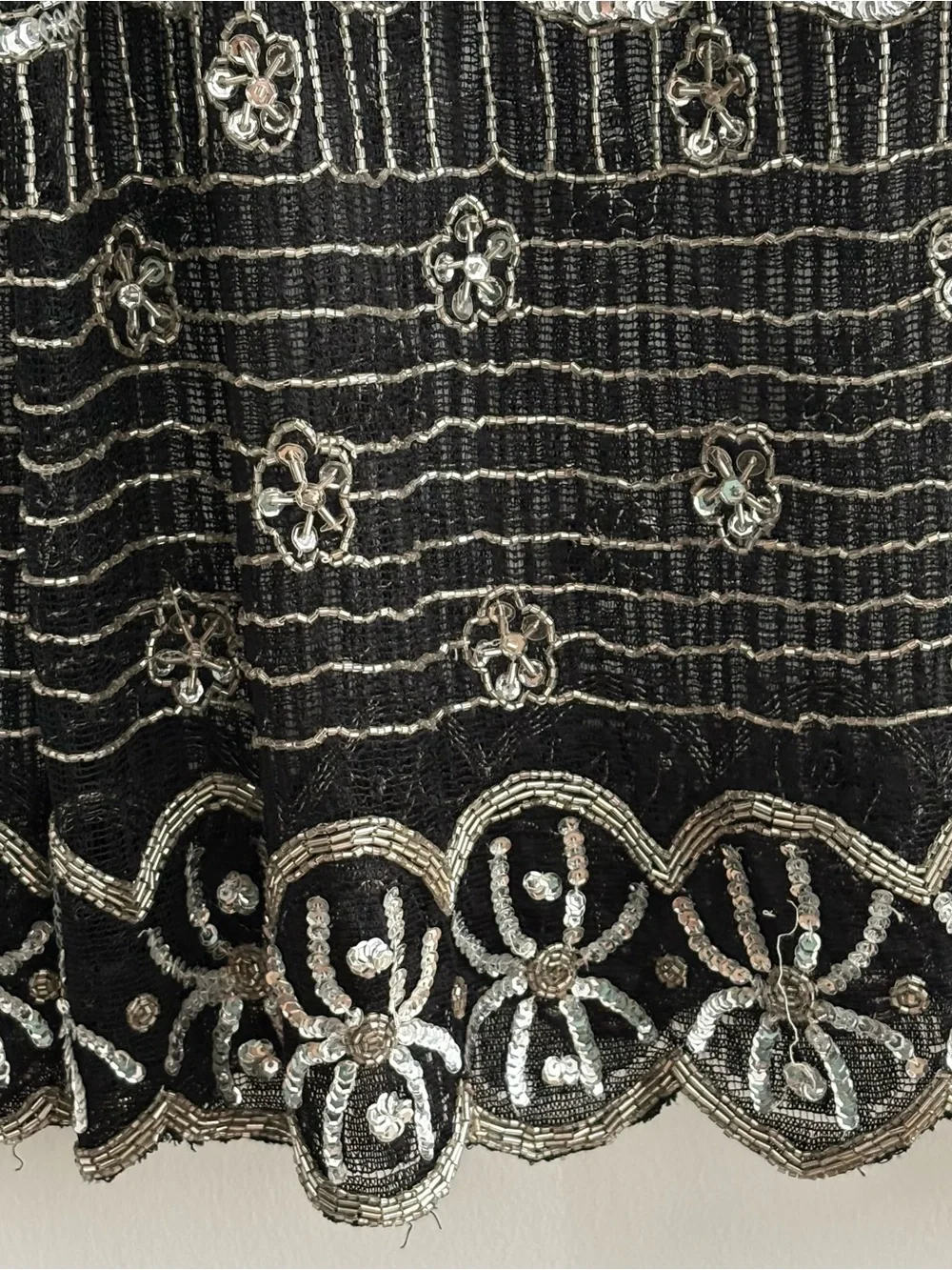 Vintage French Collizioni Hand Beaded & Sequined Duster Jacket